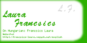 laura francsics business card